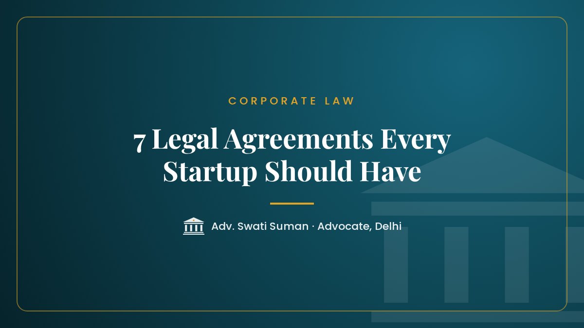 Legal agreements every startup and small business in India should have