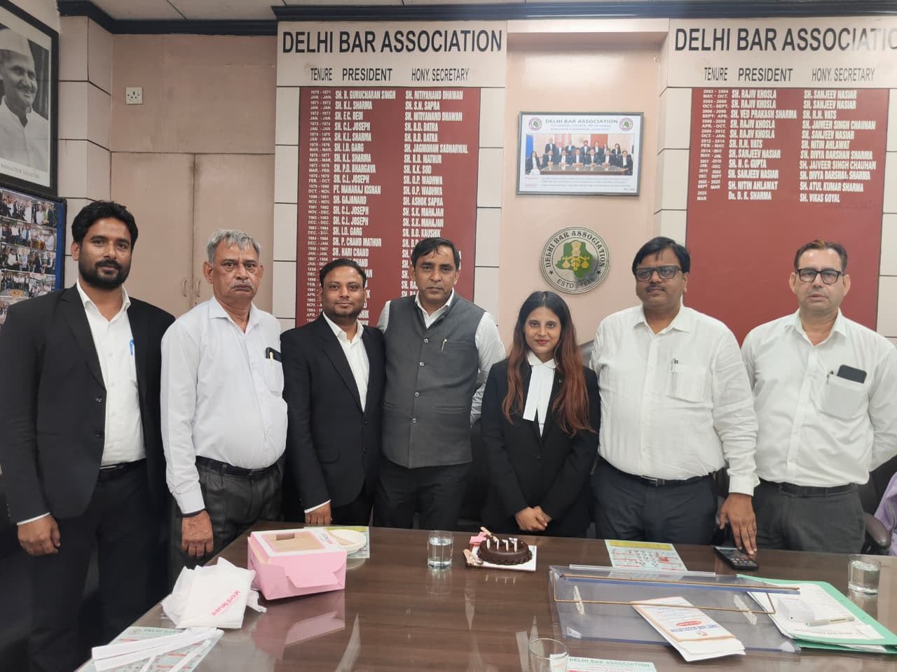 Adv. Swati Suman with members of the Delhi Bar Association